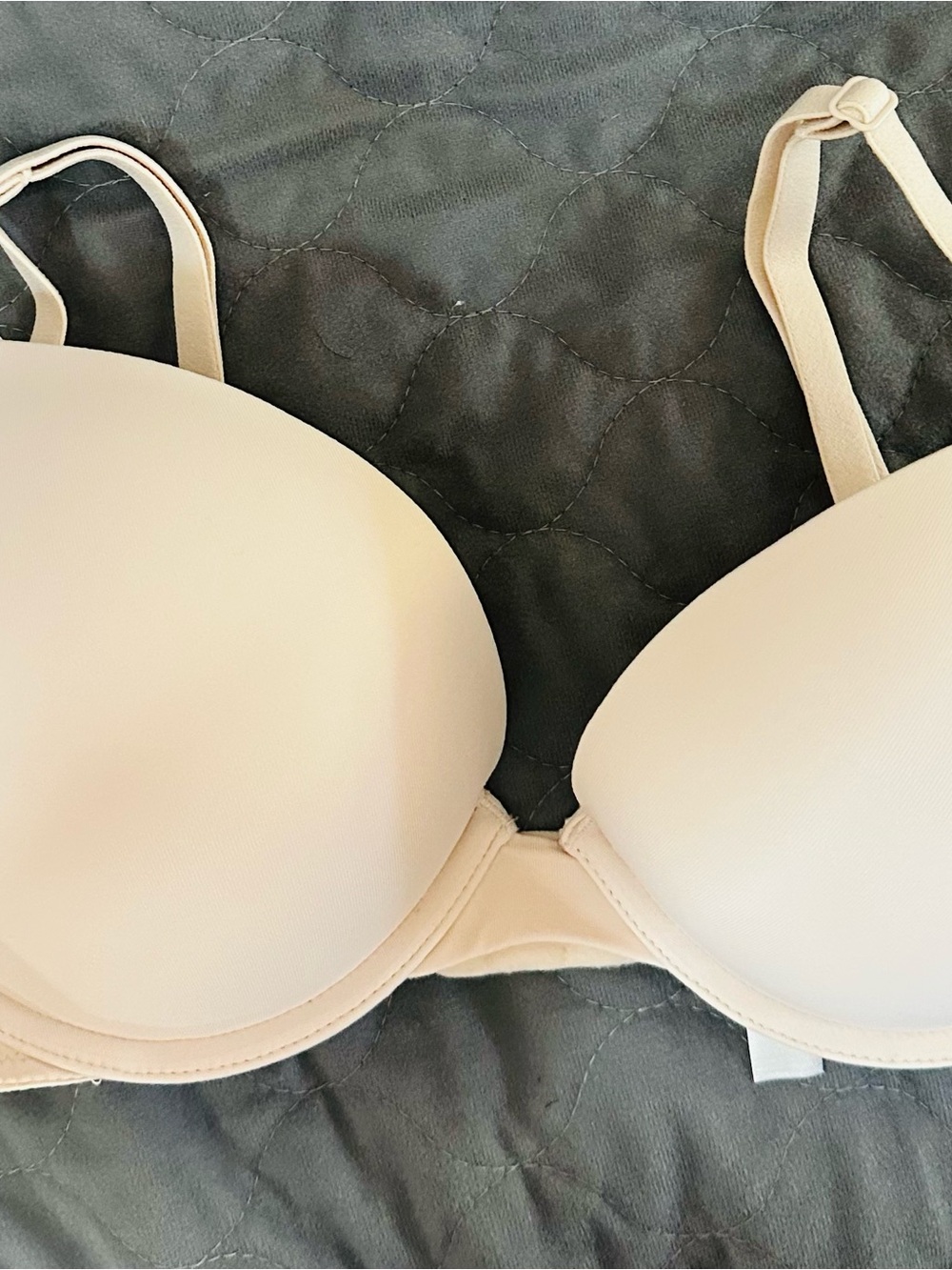 Pink Light Beige Smooth Super Push Up Size  34C Underwire Bra